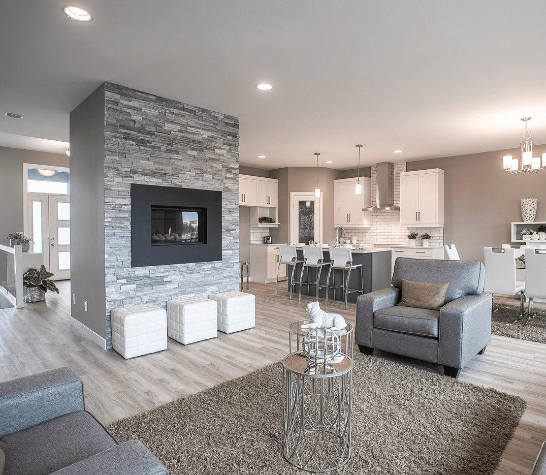 Home Model Feature: The Ashton Staged Living Area Image
