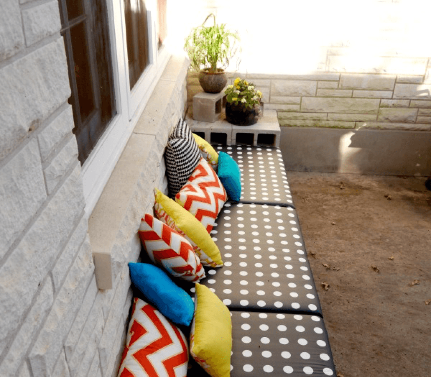 Patio Spring-Ready With These Inspired DIY Ideas Bench Image